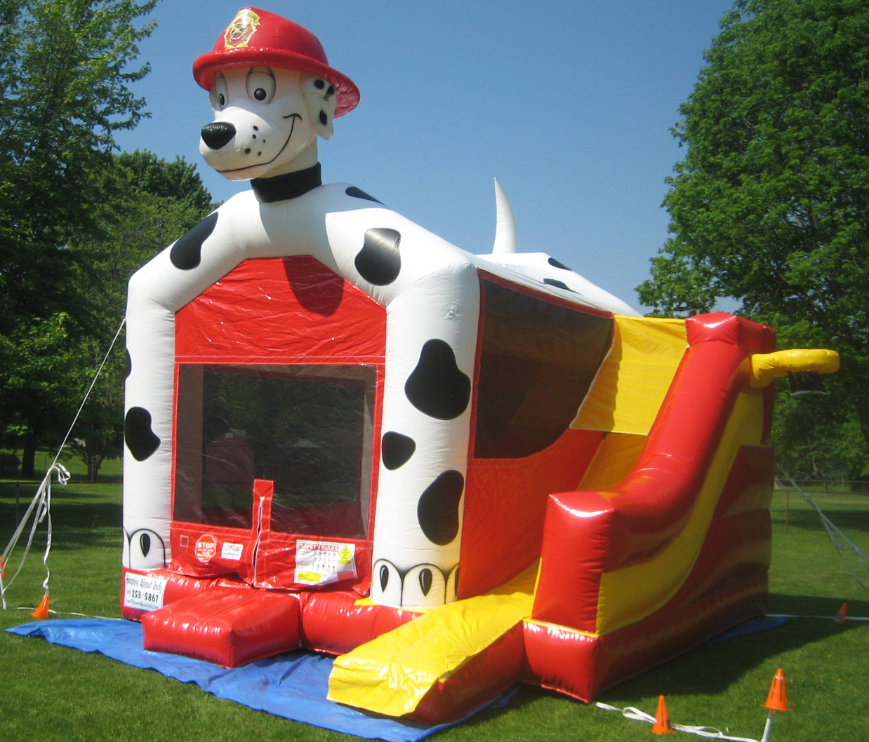 Rent the Paw Patrol themed combo bounce house for your next event or birthday party from Carolina Fun Factory